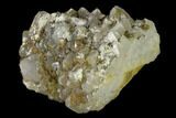 Quartz Crystal Cluster with Chalcopyrite - Morocco #137133-2
